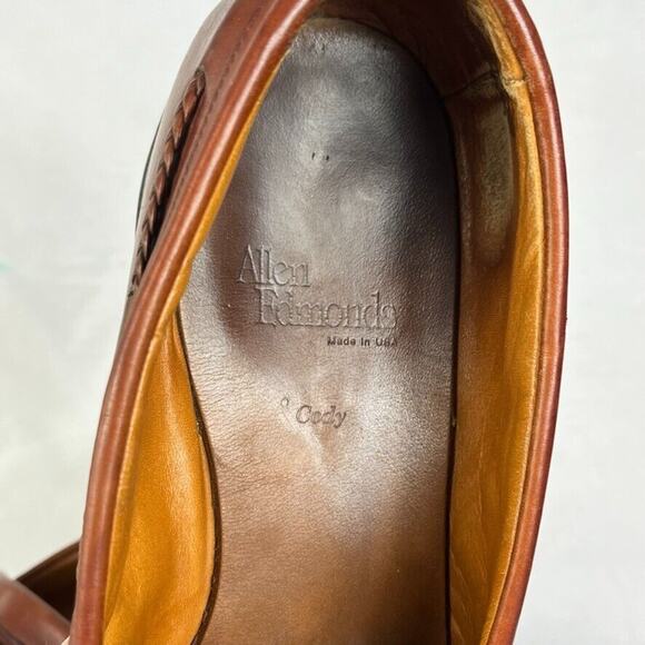 Allen Edmonds Shoes Loafers Men\'s Size 10.5 Brown Cody Tassel Leather USA VTG main image 11